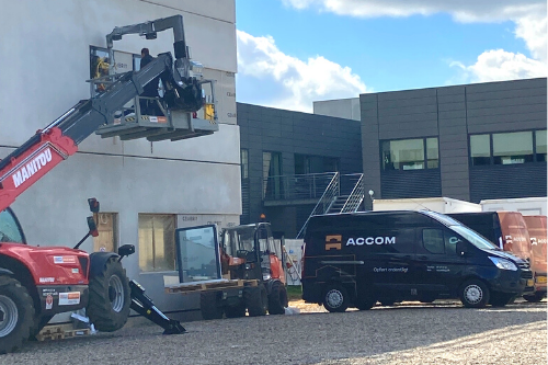 ACCOM installere vinduespartier på kontorbyggeri ved Tradecity i Kolding
